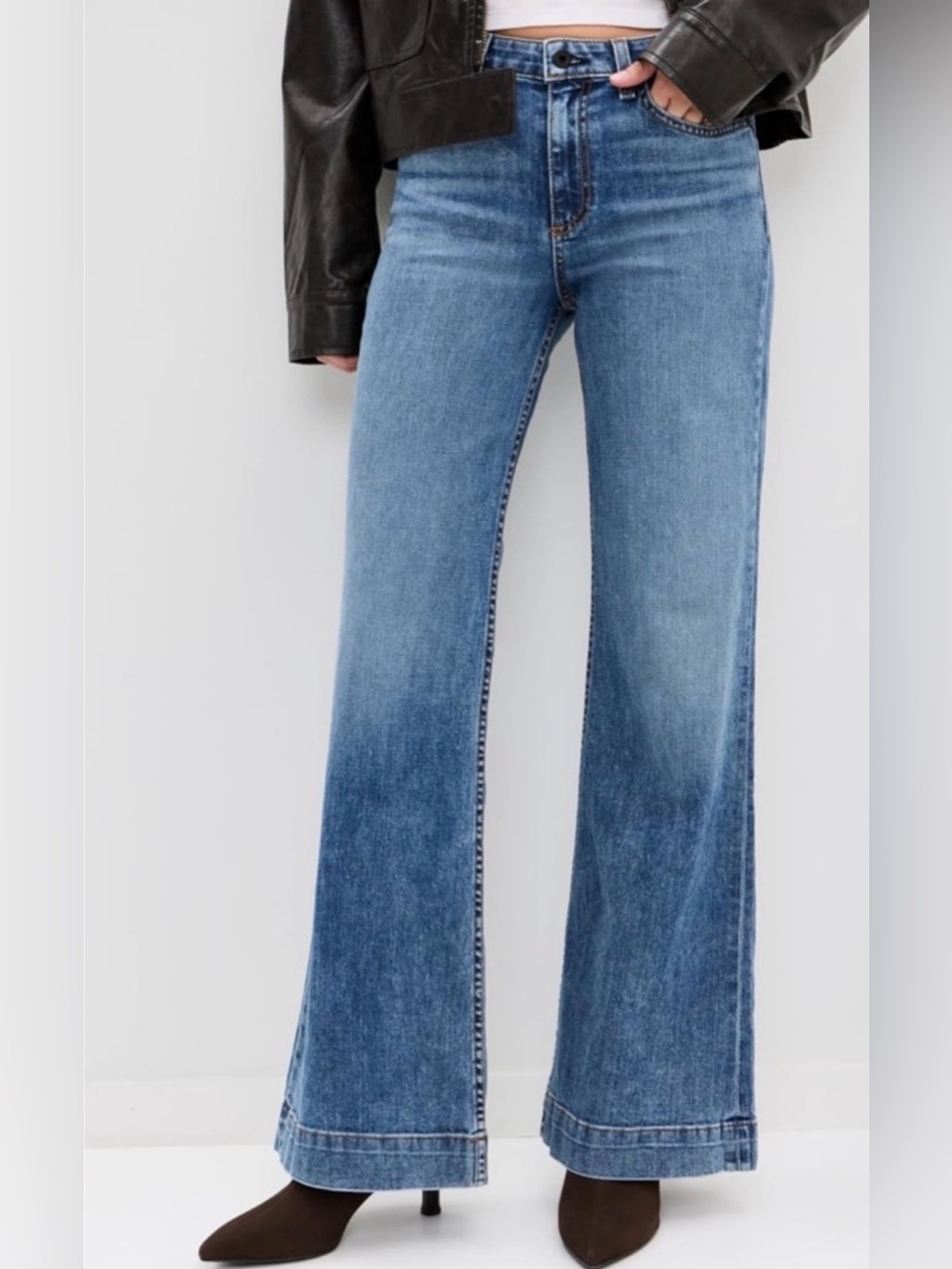 ASKK NY flare Wide Leg Jeans size 26